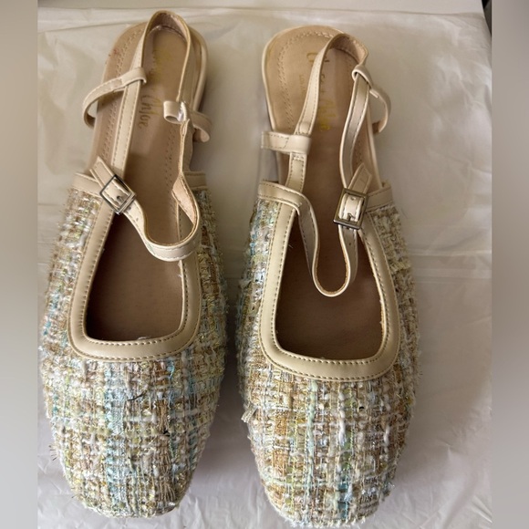 Chase & Chloe‎ Mary Jane Slingback Flat Women's Shoes Size 11 - Picture 1 of 3